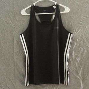 Black Adidas Striped Tank Top